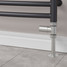 M-MAN-007-ST-SN-PIP-LS03 - Marvine Modern Manual Straight Brushed Satin Nickel Radiator Valves With Sleeves M-MAN-007-ST-SN-PIP-LS03 - Marvine Modern Manual Straight Brushed Satin Nickel Radiator Valves With Sleeves